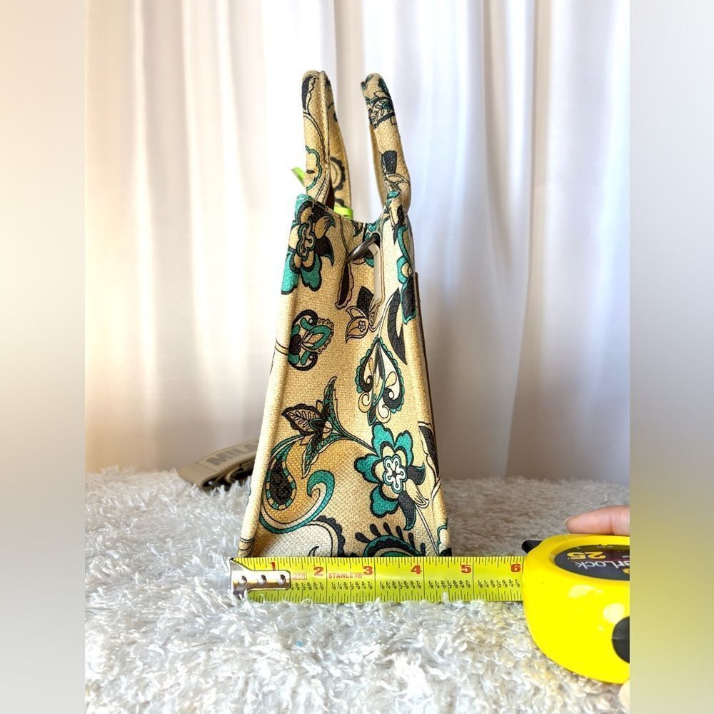 Floral Tote Bag - Cream and Green - Picture 9 of 10